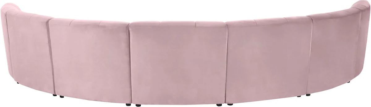 Limitless - 7 Piece Modular Sectional - Pink