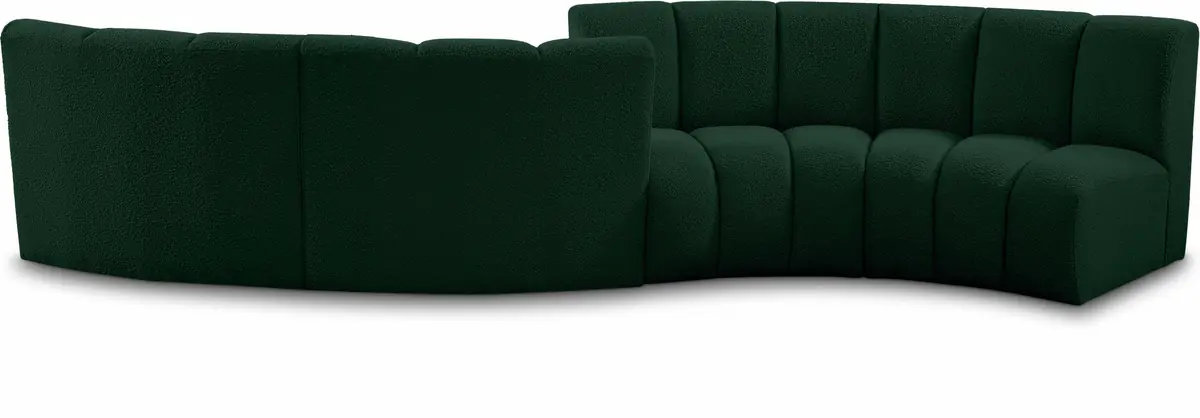 Infinity - 4 Piece Modular Sectional - Green - Fabric