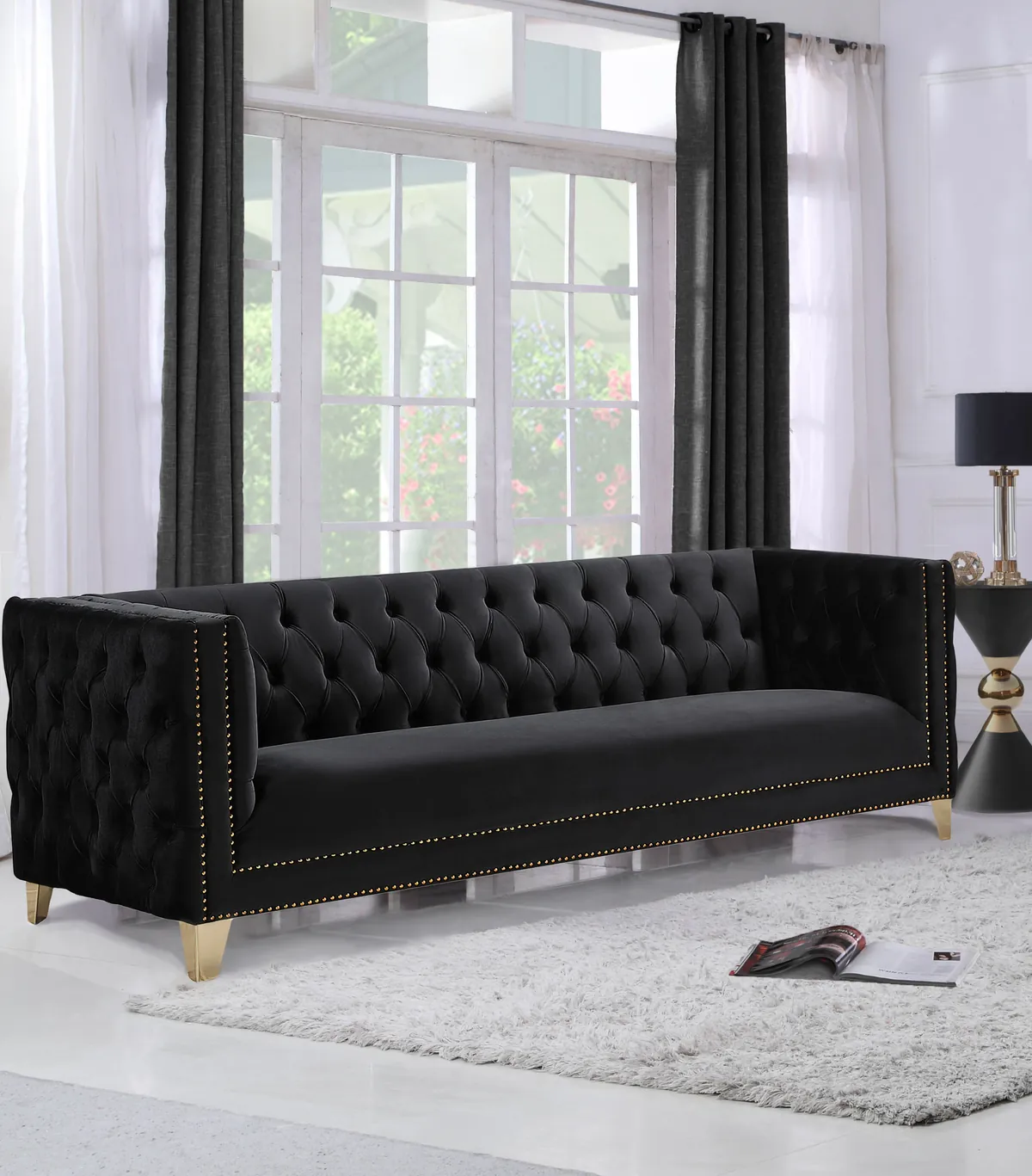 Michelle - Sofa - Black - View 2