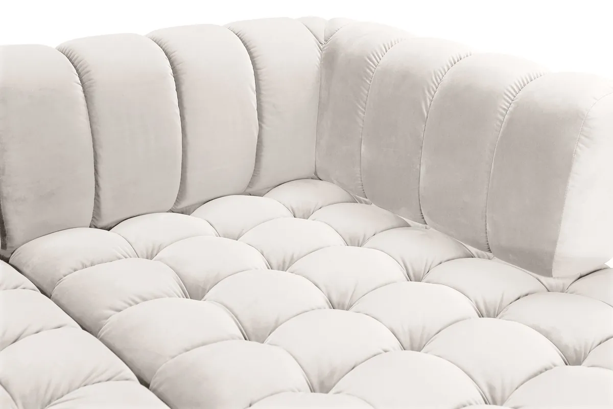 Gwen - 3 Piece Sectional - Cream