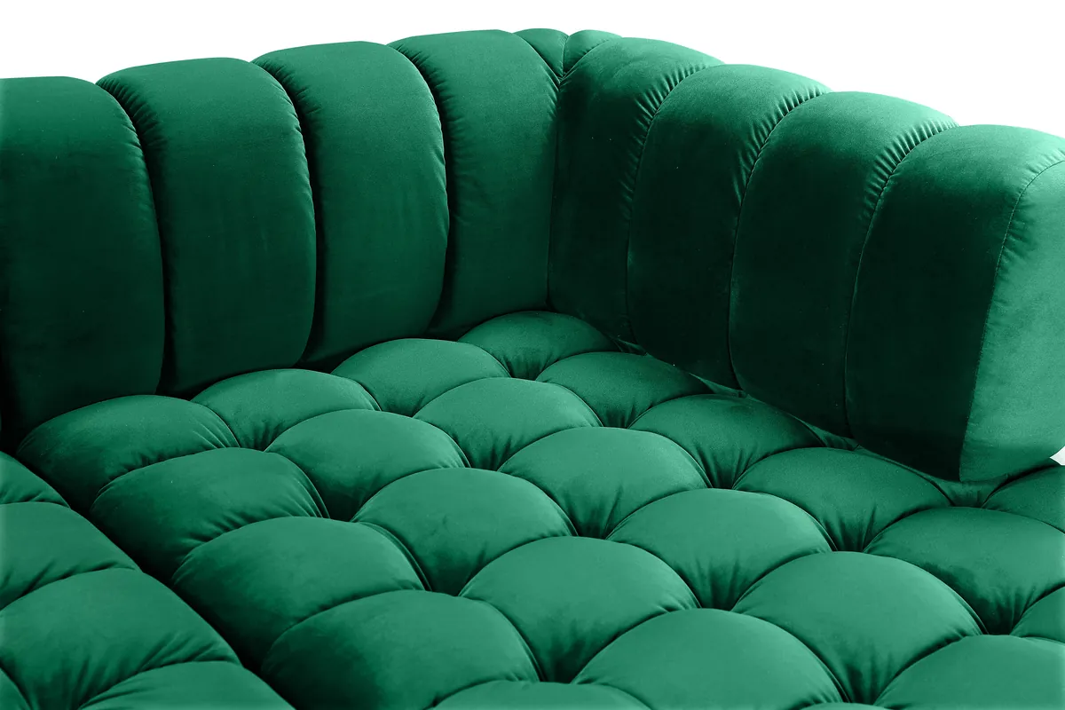 Gwen - 3 Piece Sectional - Green