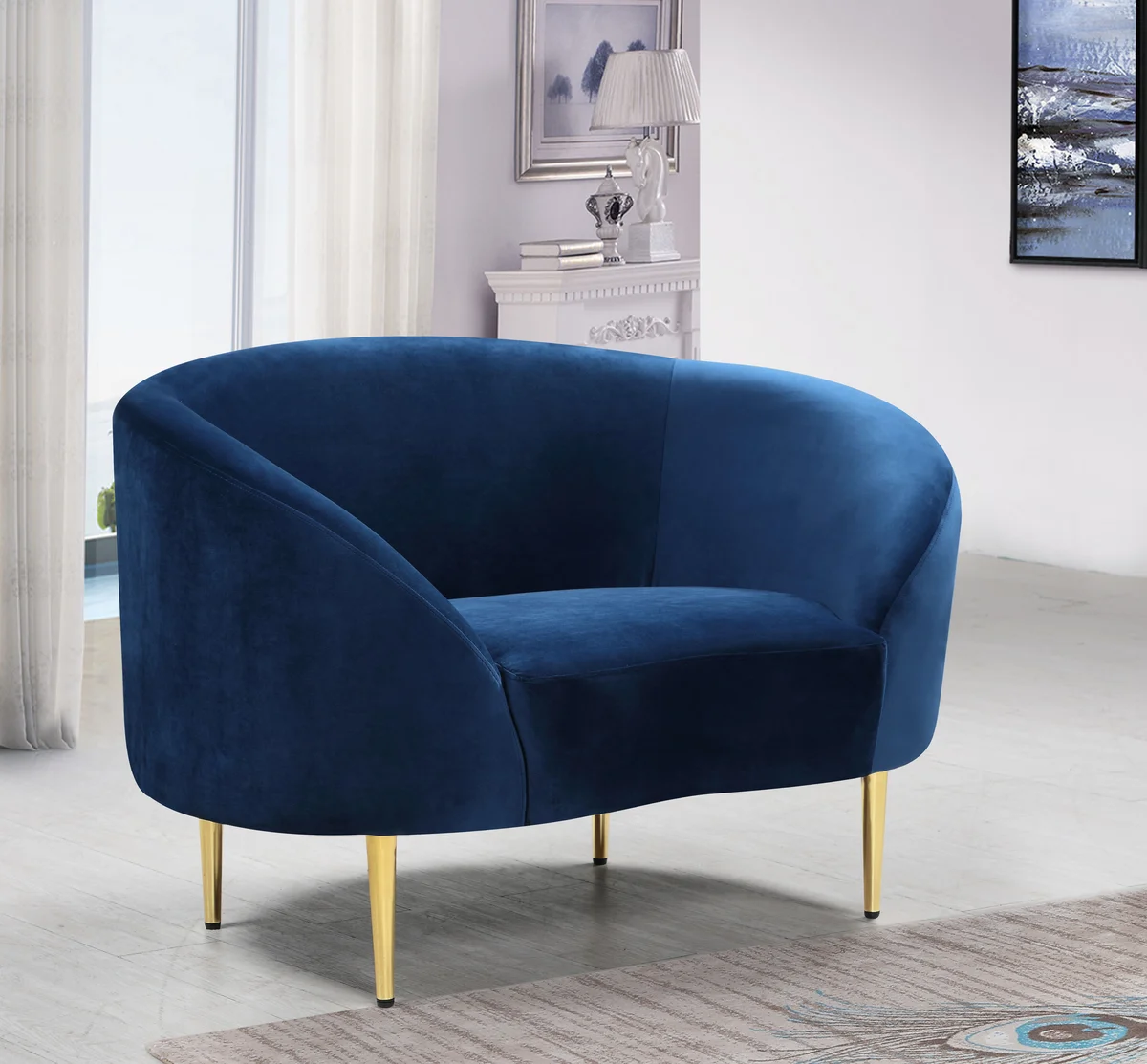 Ritz - Chair - Navy - View 2