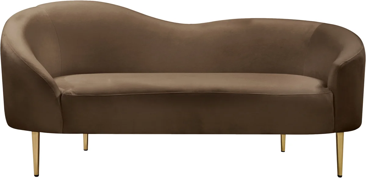 Ritz - Loveseat - Brown - View 2