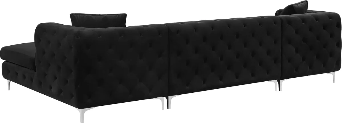 Gail - 3 Piece Sectional - Black