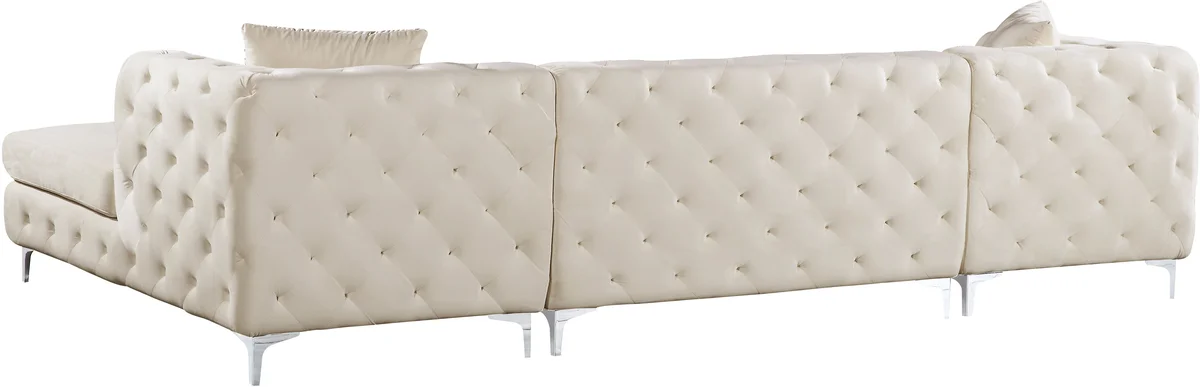 Gail - 3 Piece Sectional - Cream