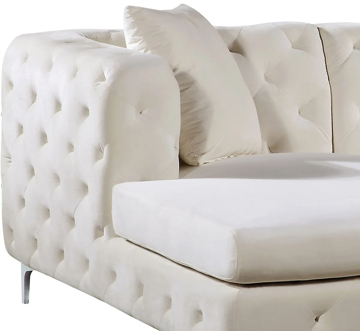 Gail - 3 Piece Sectional - Cream