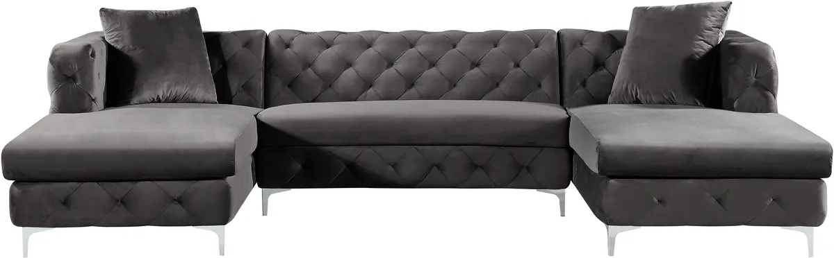 Gail - 3 Piece Sectional - Gray