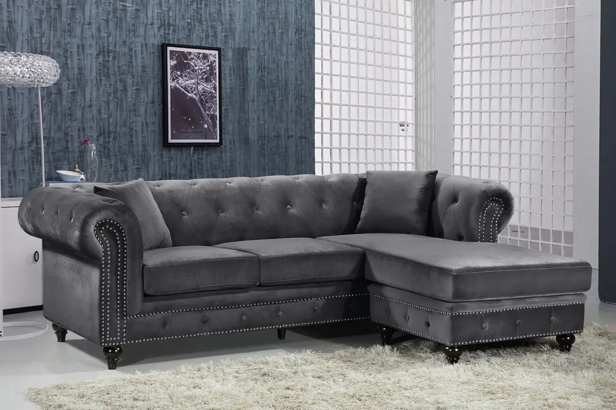 Sabrina - 2 Piece Reversible Sectional - Gray