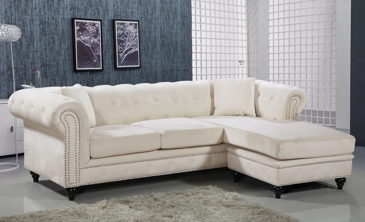 Sabrina - 2 Piece Reversible Sectional - Cream
