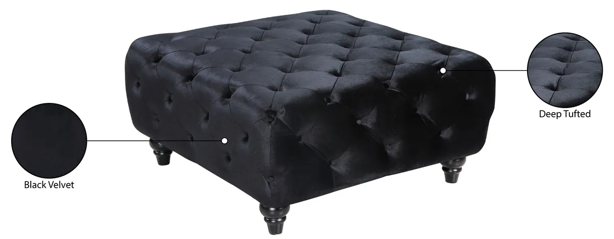 Chesterfield - Ottoman - Black