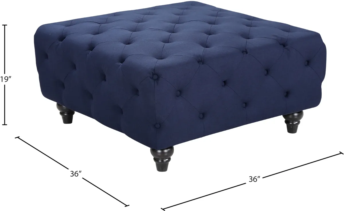 Chesterfield - Ottoman - Navy