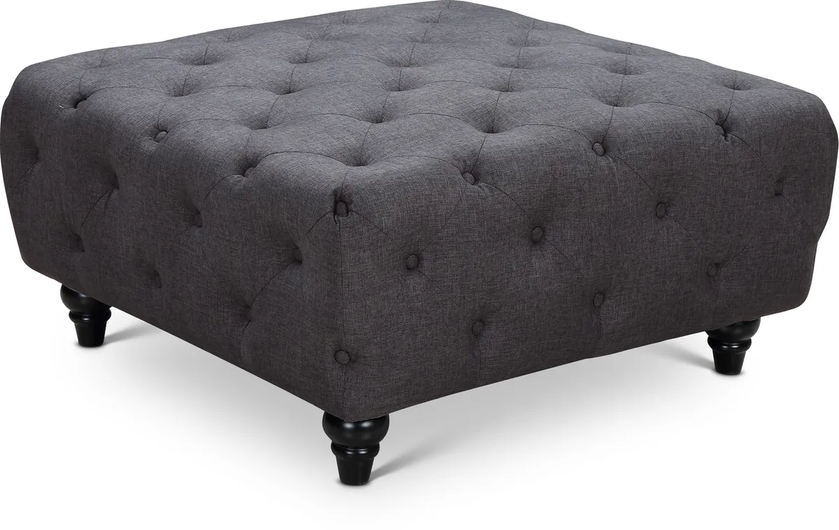 Chesterfield - Ottoman - Gray