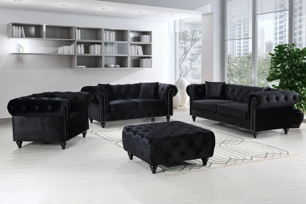 Chesterfield - Sofa - Black