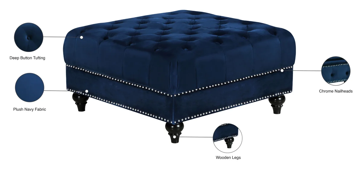 Sabrina - Ottoman - Navy