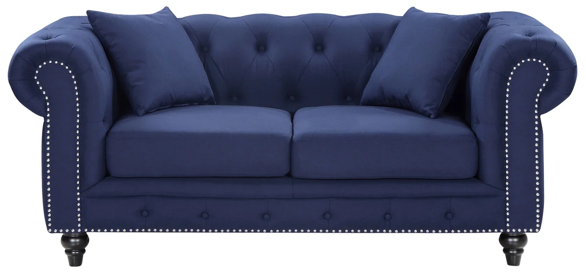 Chesterfield - Loveseat - Navy