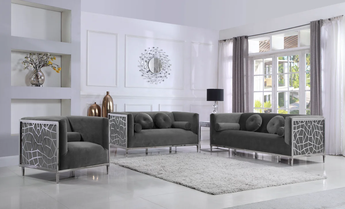 Opal - Loveseat - Gray