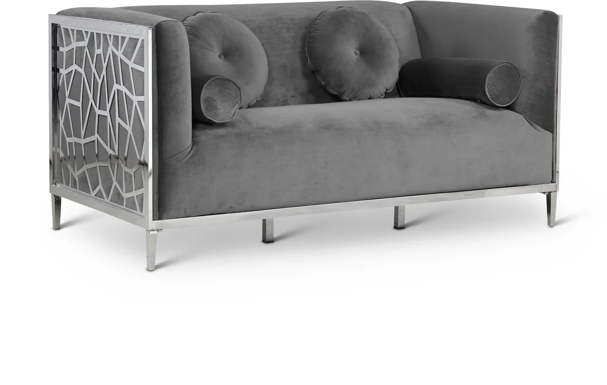 Opal - Loveseat - Gray