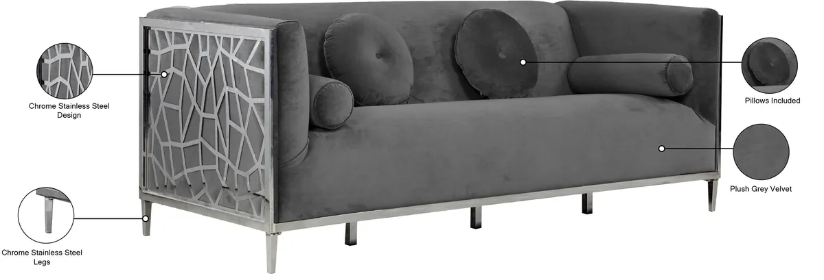 Opal - Sofa - Gray