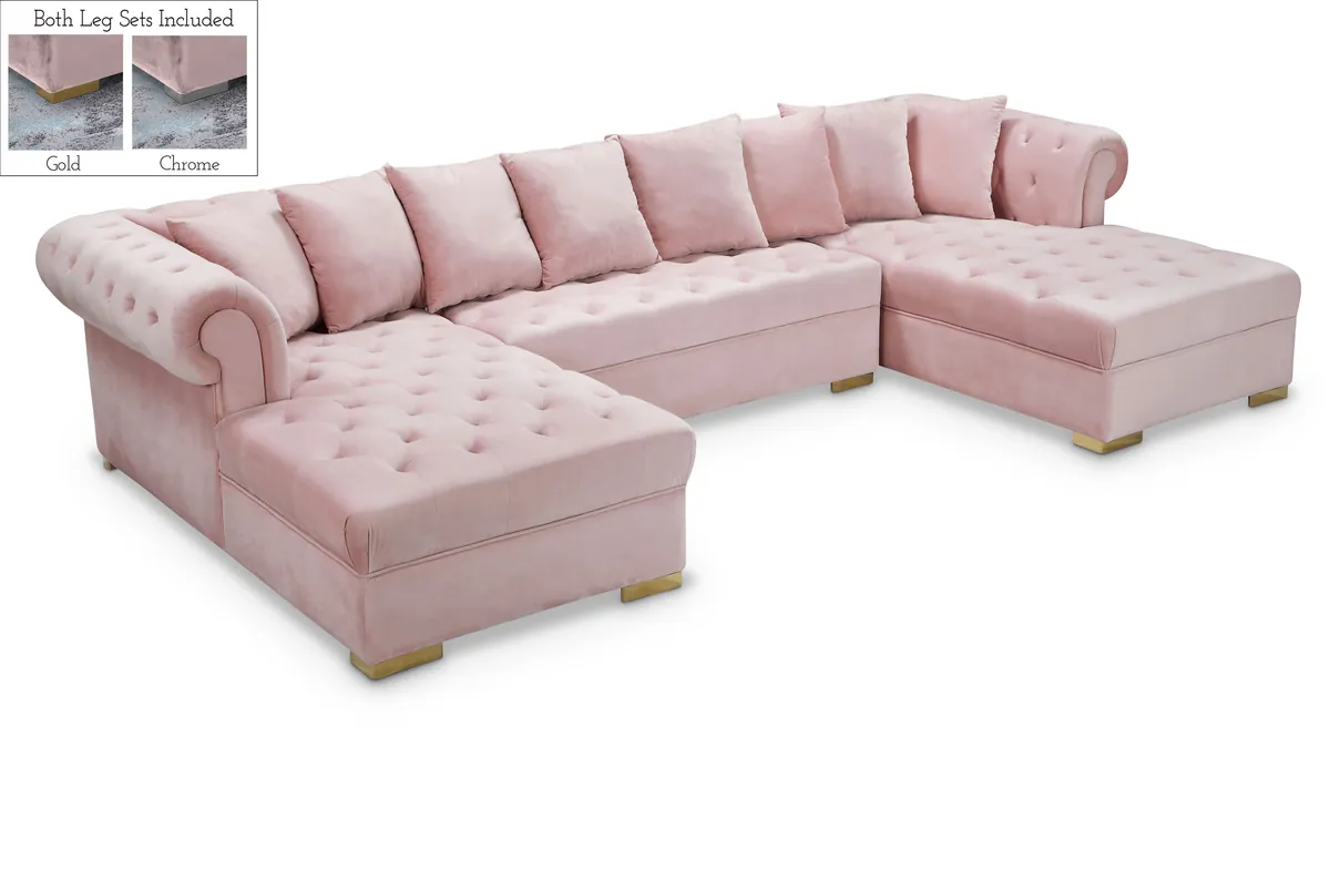 Presley - 3 Piece Sectional - Pink
