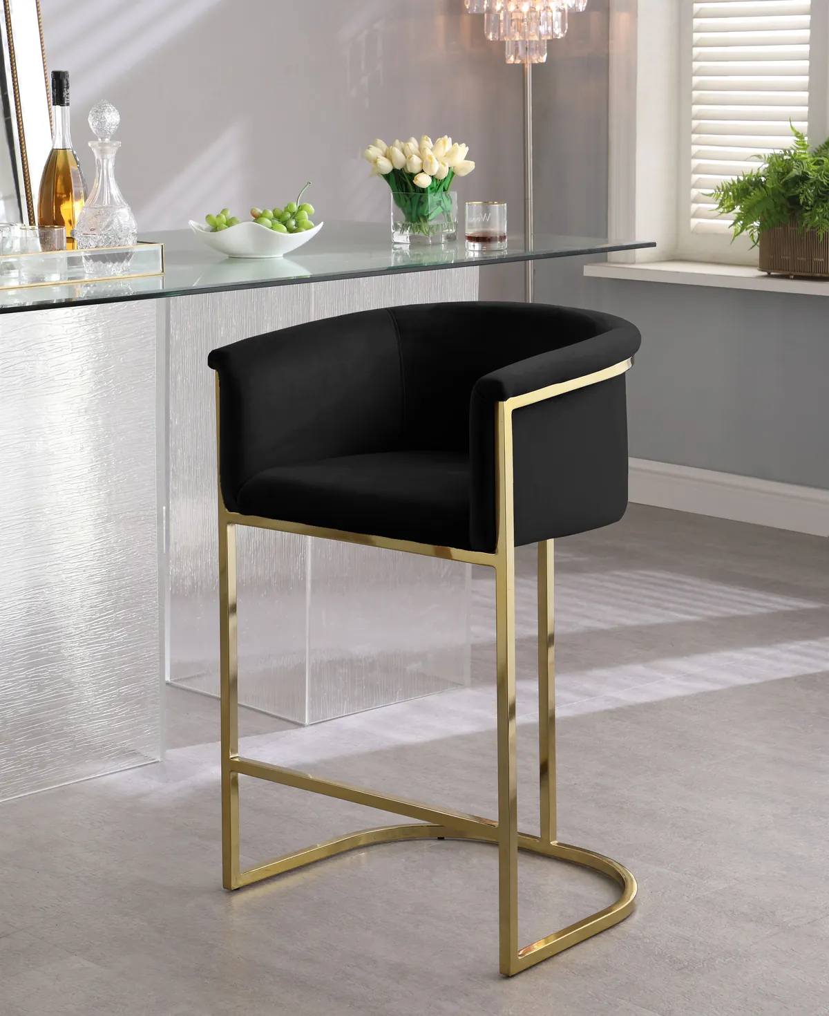 Donatella - Stool - Black