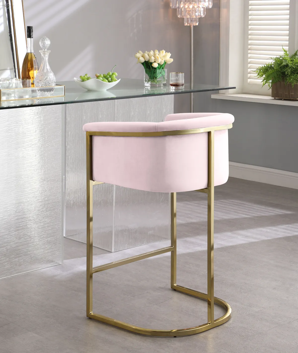 Donatella - Stool - Pink