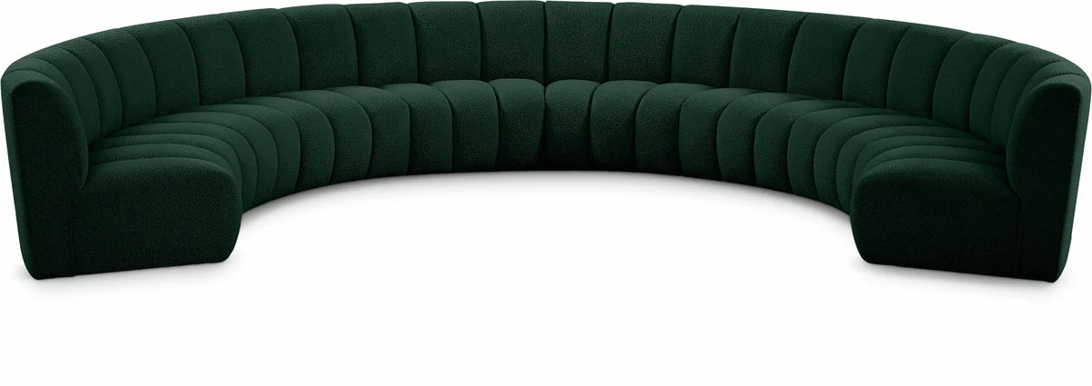 Infinity - 8 Piece Modular Sectional - Green