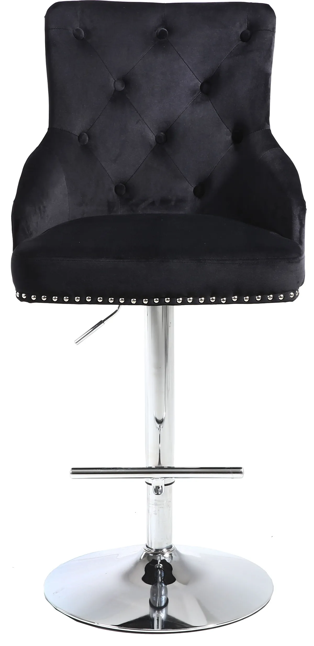 Claude - Adjustable Stool - Black - Fabric