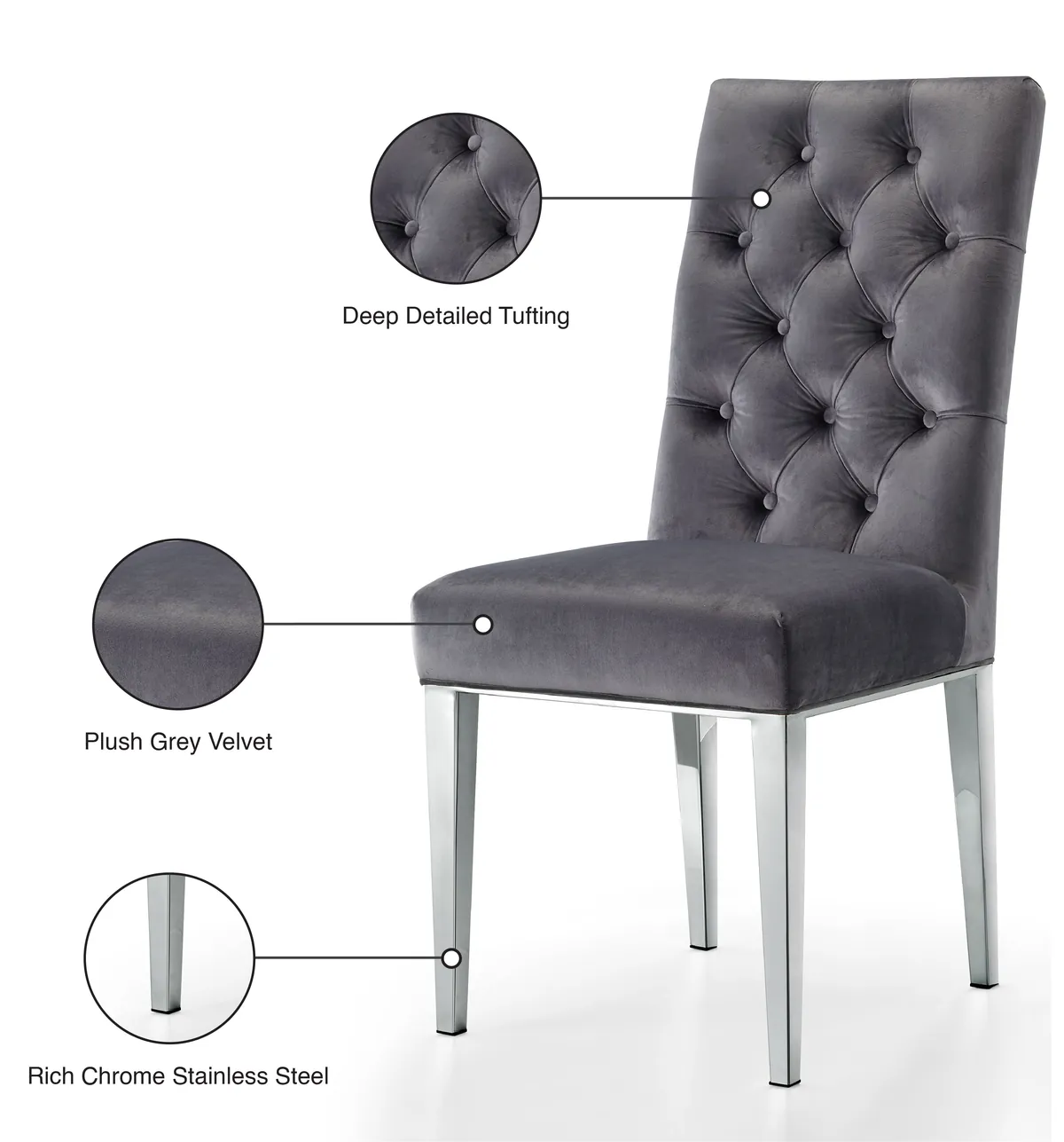 Juno - Dining Chair (Set of 2) - Gray