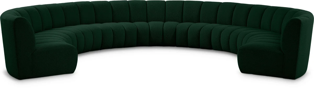 Infinity - 9 Piece Modular Sectional - Green