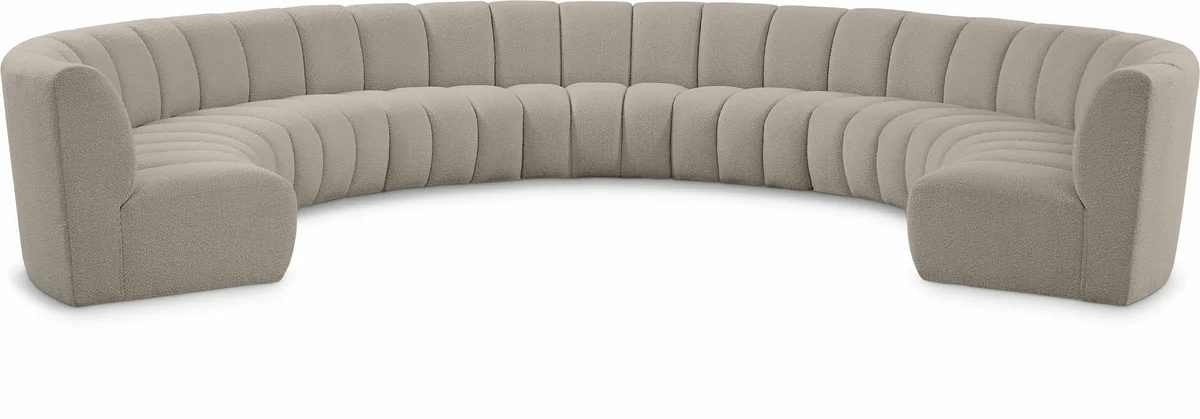 Infinity - 9 Piece Modular Sectional - Light Brown