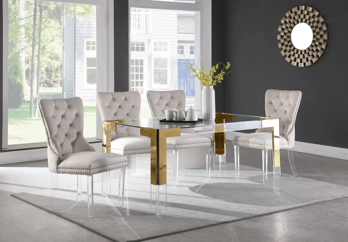 Casper - Dining Table - Rich Gold - View 2