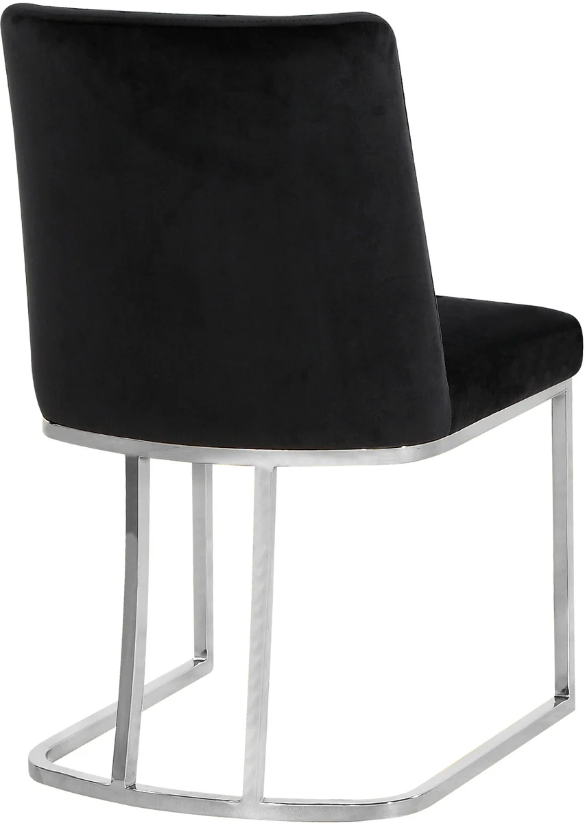 Heidi - Dining Chair (Set of 2) - Black - Fabric - View 2