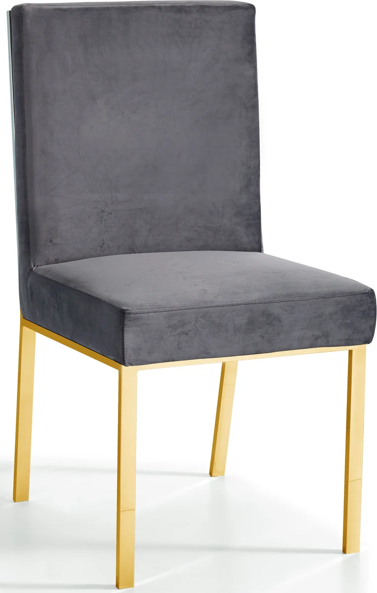 Opal - Dining Chair (Set of 2) - Gray - Fabric