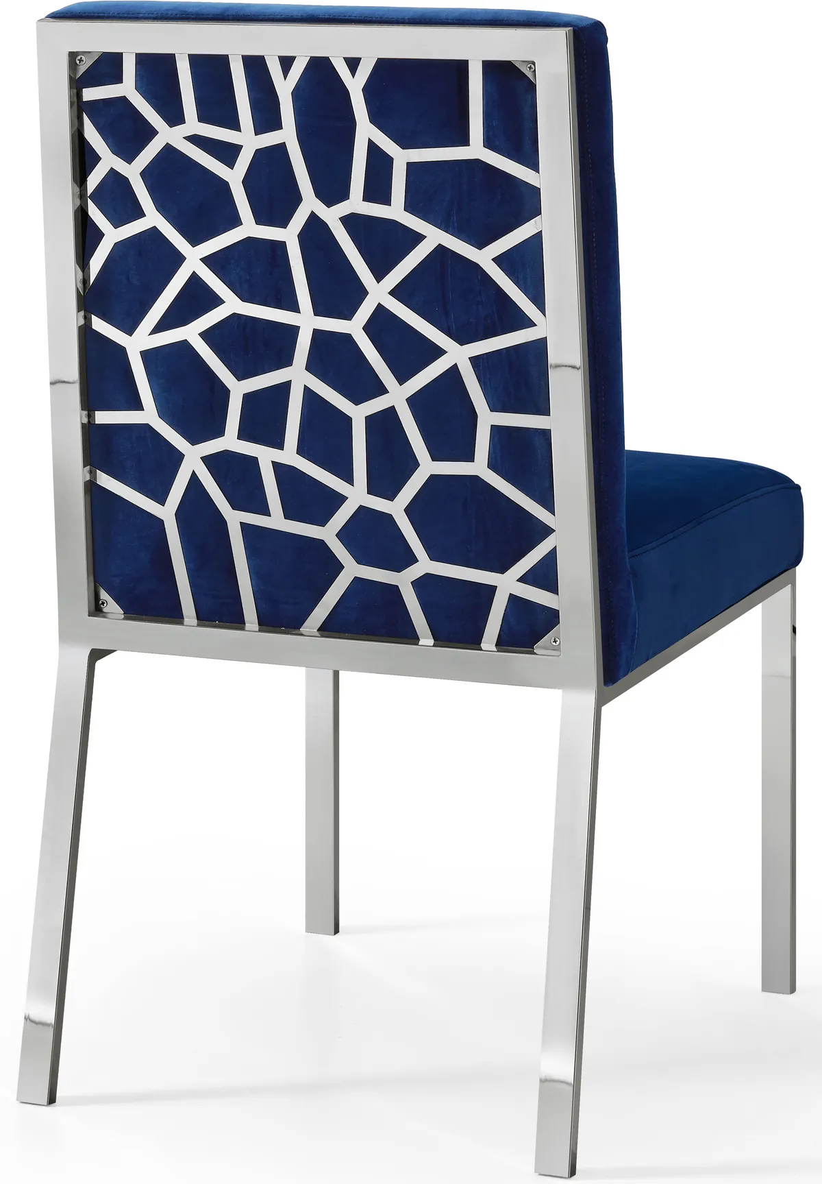 Opal - Dining Chair (Set of 2) - Navy - Fabric - View 2