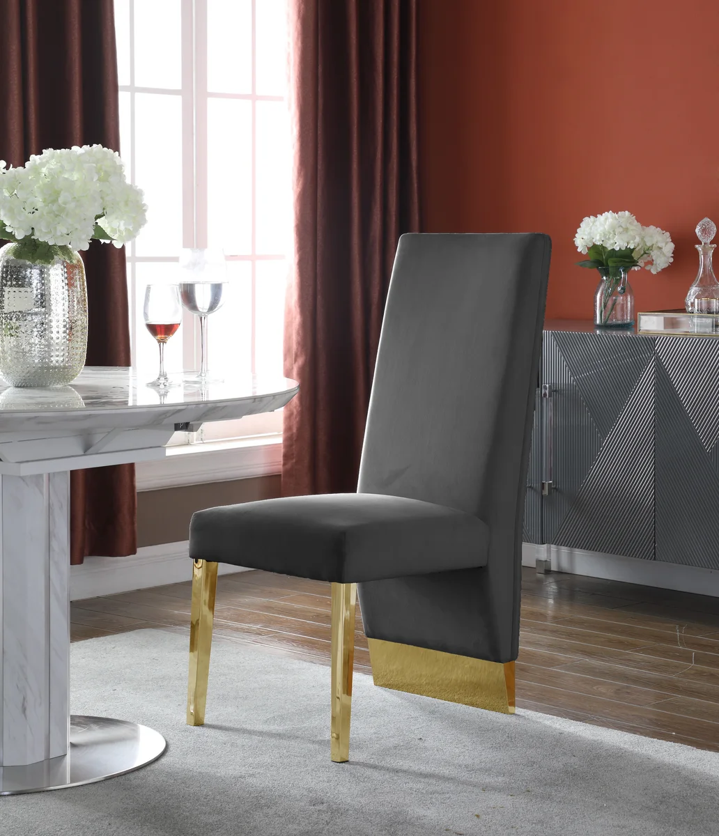 Porsha - Dining Chair (Set of 2) - Gray - View 2