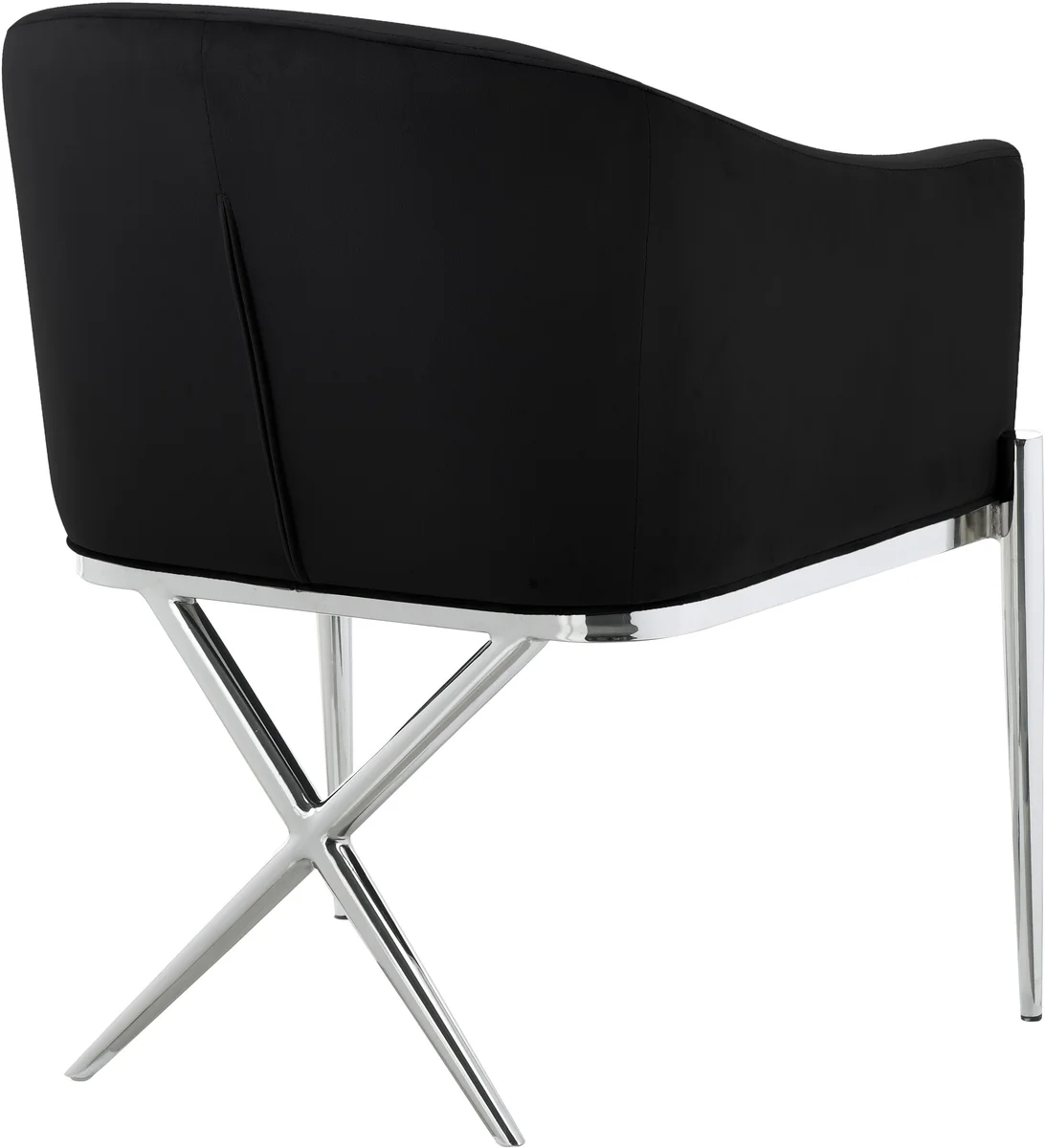 Xavier - Dining Chair - Black - Fabric - View 2