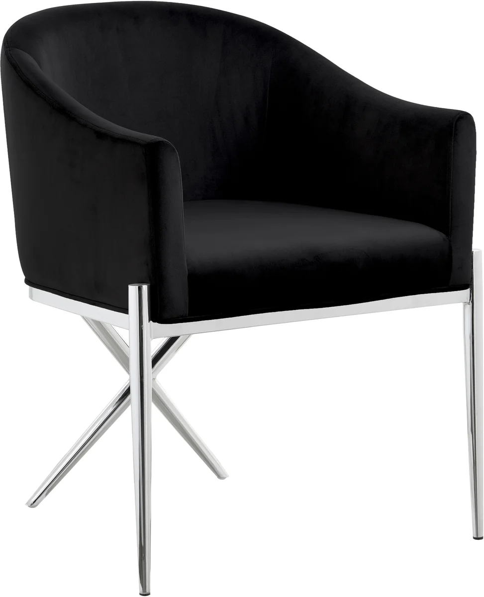 Xavier - Dining Chair - Black - Fabric