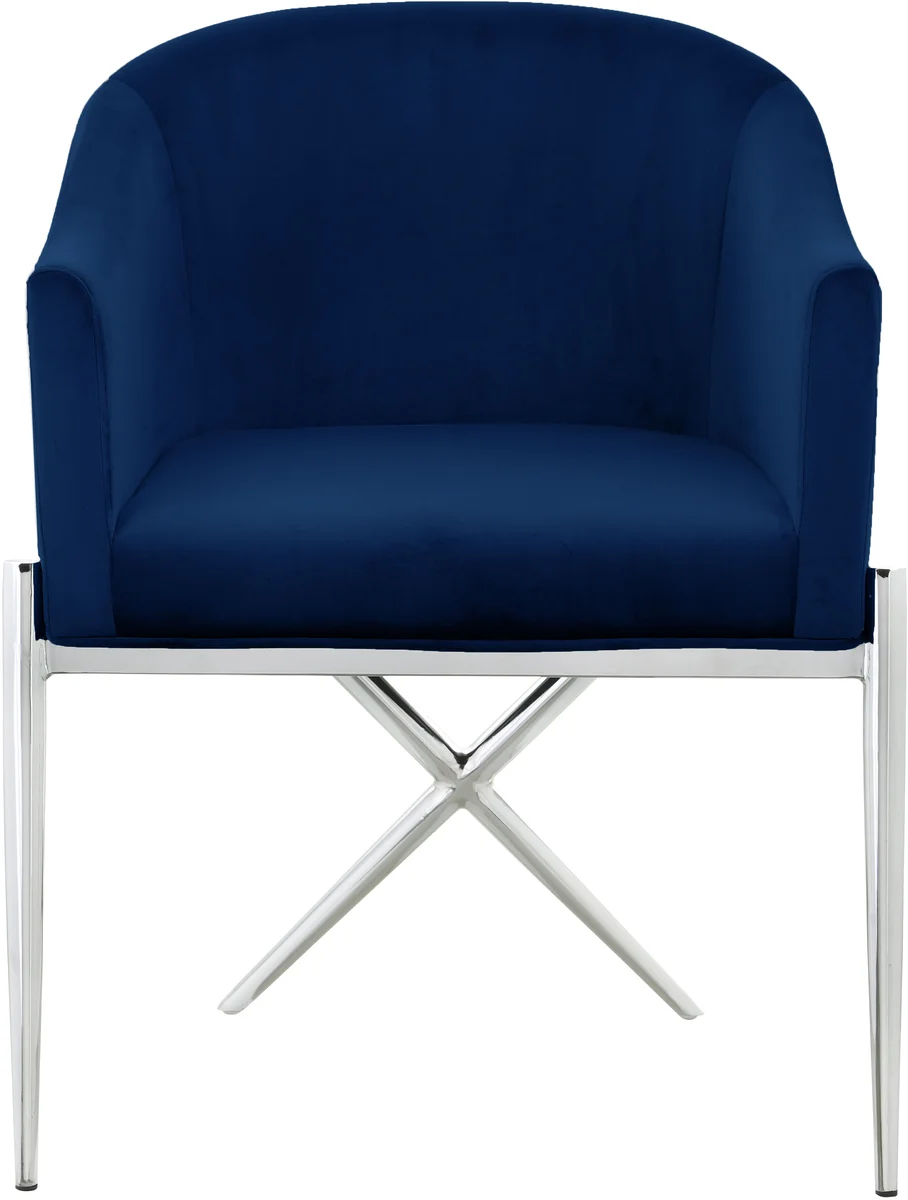 Xavier - Dining Chair - Navy- Fabric