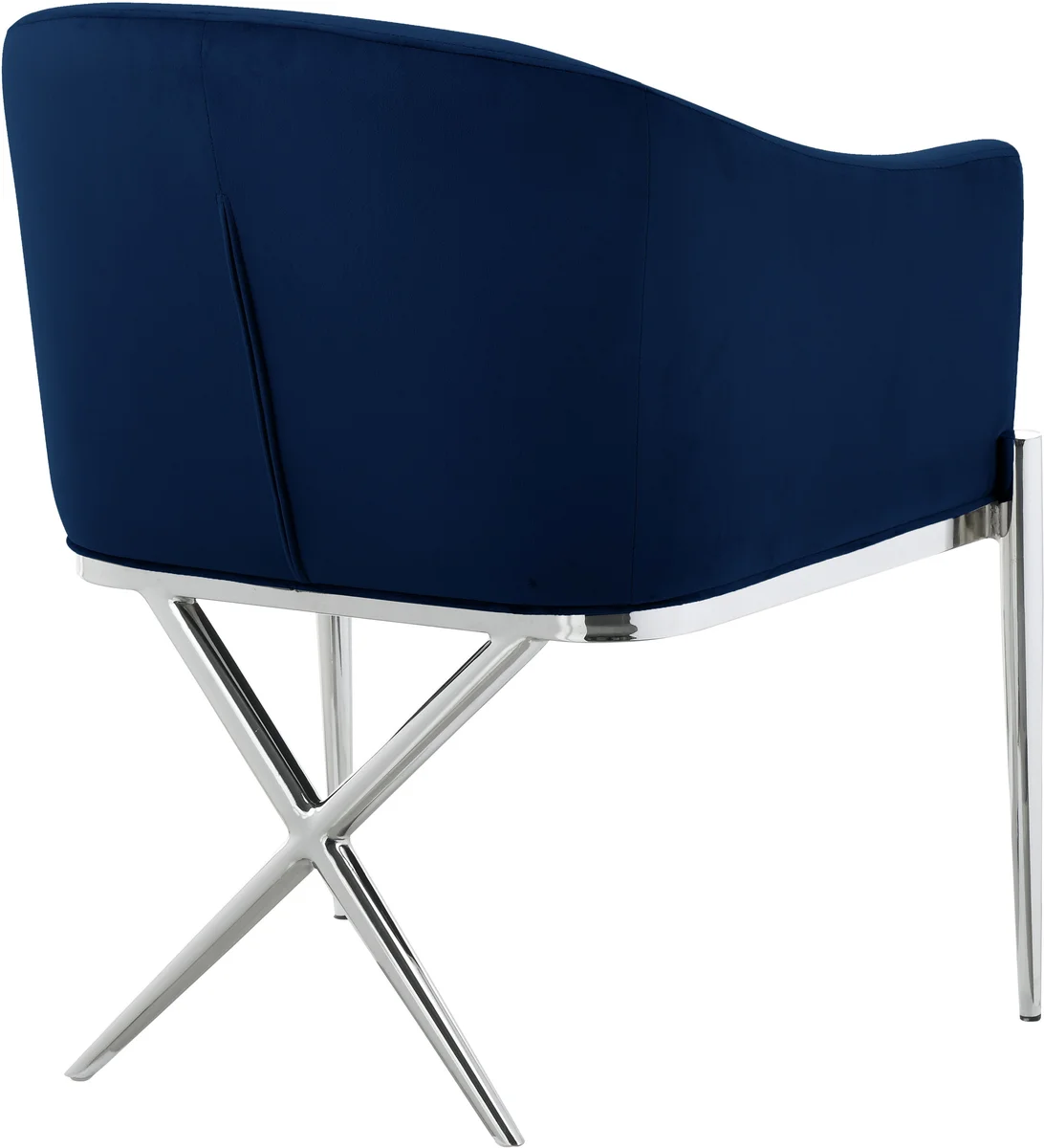 Xavier - Dining Chair - Navy- Fabric - View 2