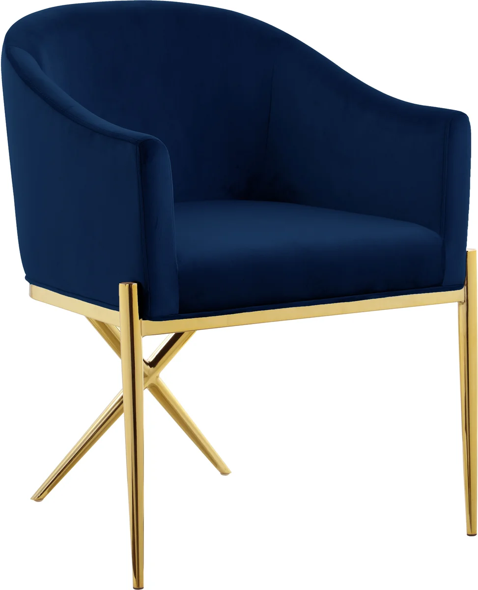 Xavier - Dining Chair - Navy