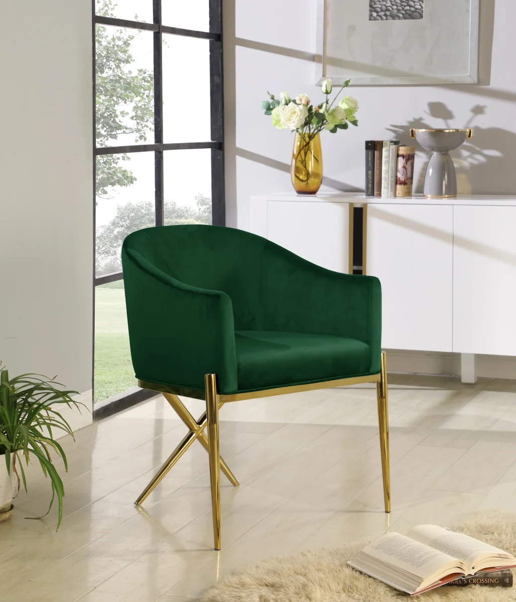 Xavier - Dining Chair - Green