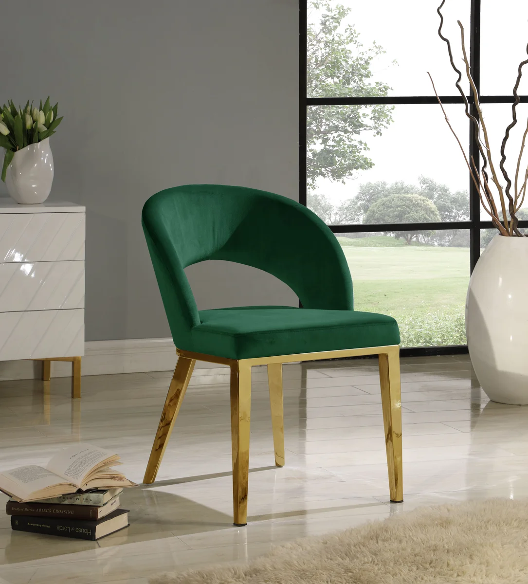 Roberto - Dining Chair - Green