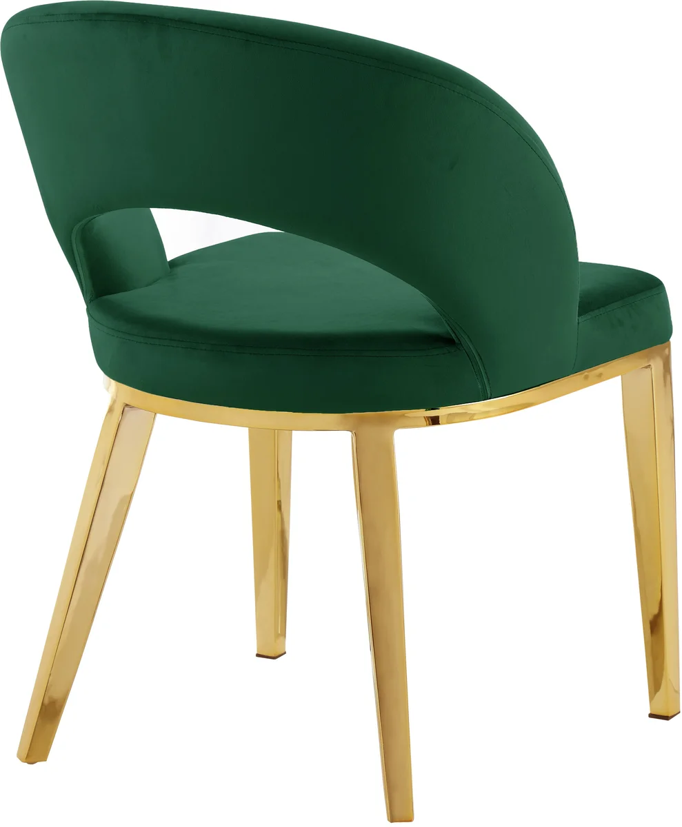 Roberto - Dining Chair - Green - View 2