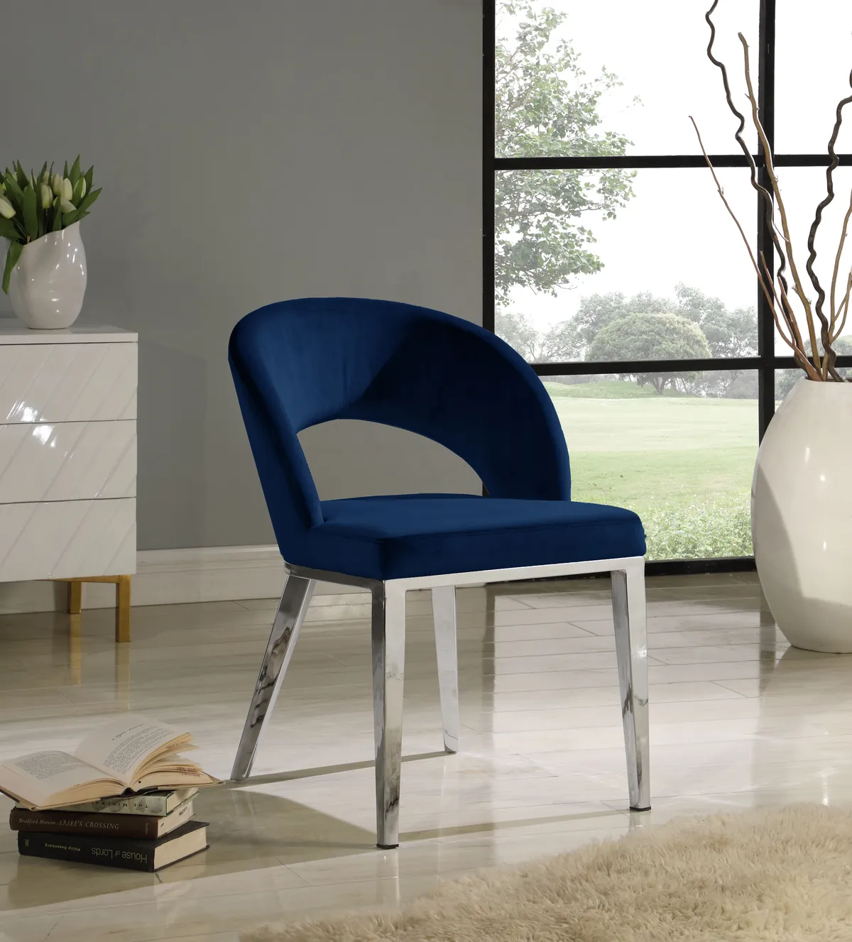 Roberto - Dining Chair - Navy