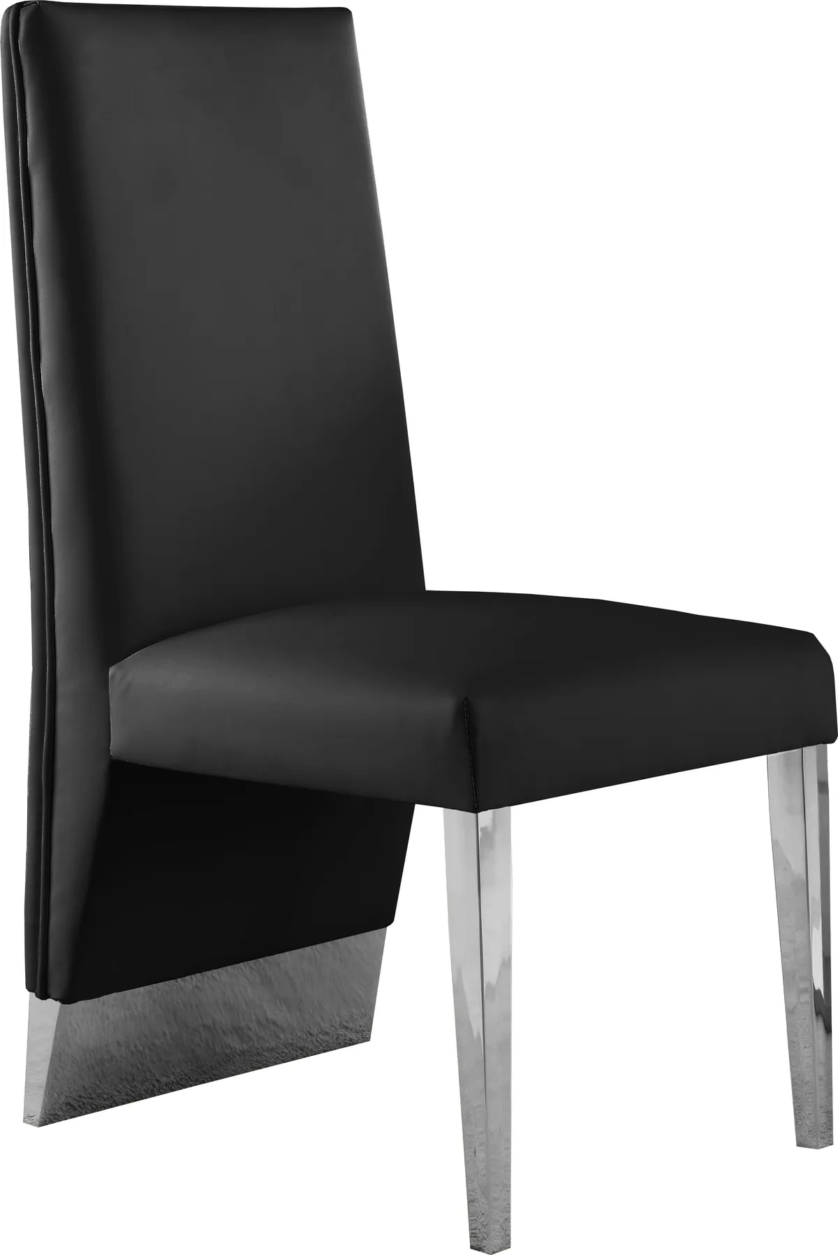 Porsha - Dining Chair (Set of 2) - Black - Faux Leather