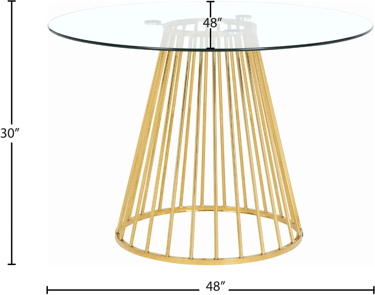 Gio - Dining Table - Gold - Metal