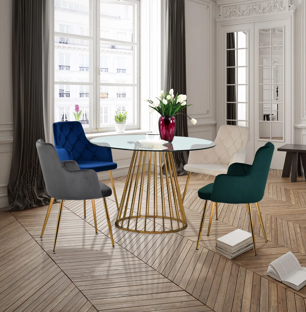 Gio - Dining Table - Gold - Metal
