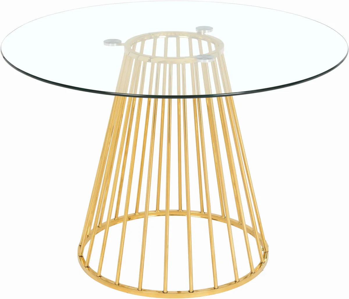 Gio - Dining Table - Gold - Metal - View 2