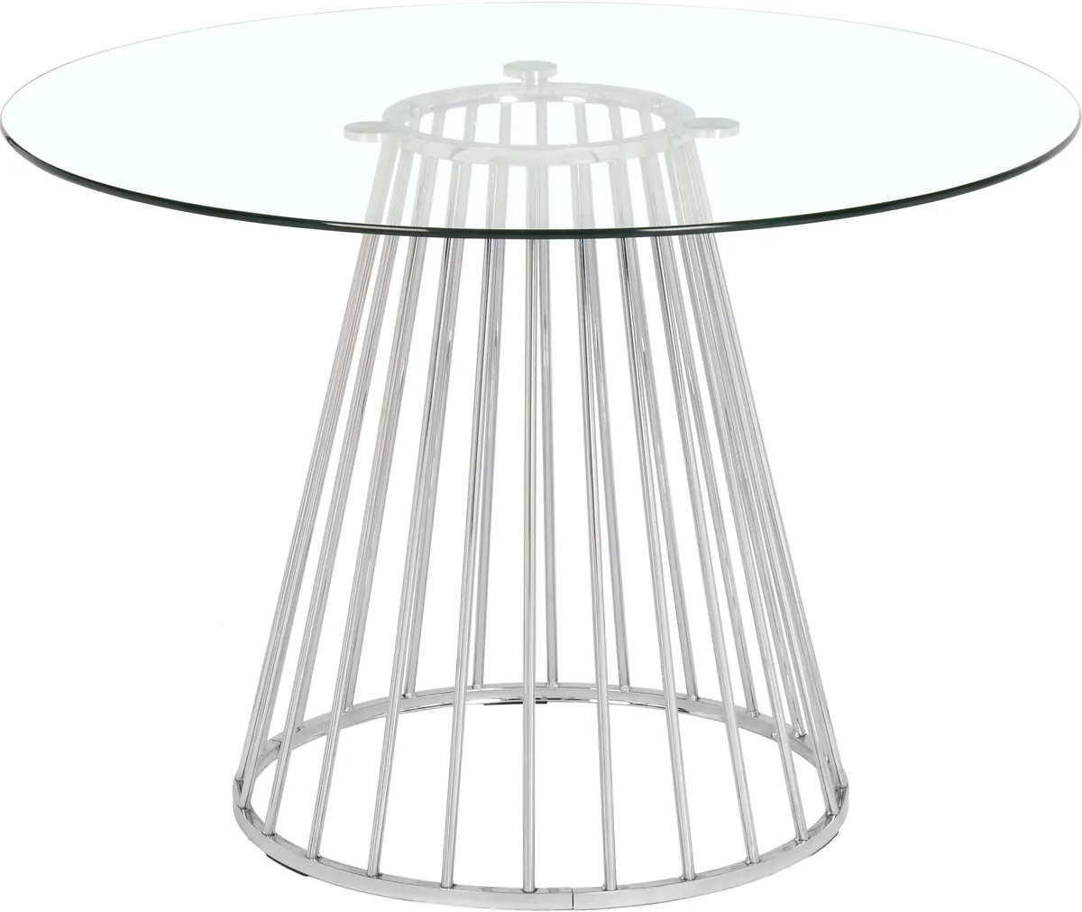 Gio - Dining Table - Pearl Silver - Metal - View 2