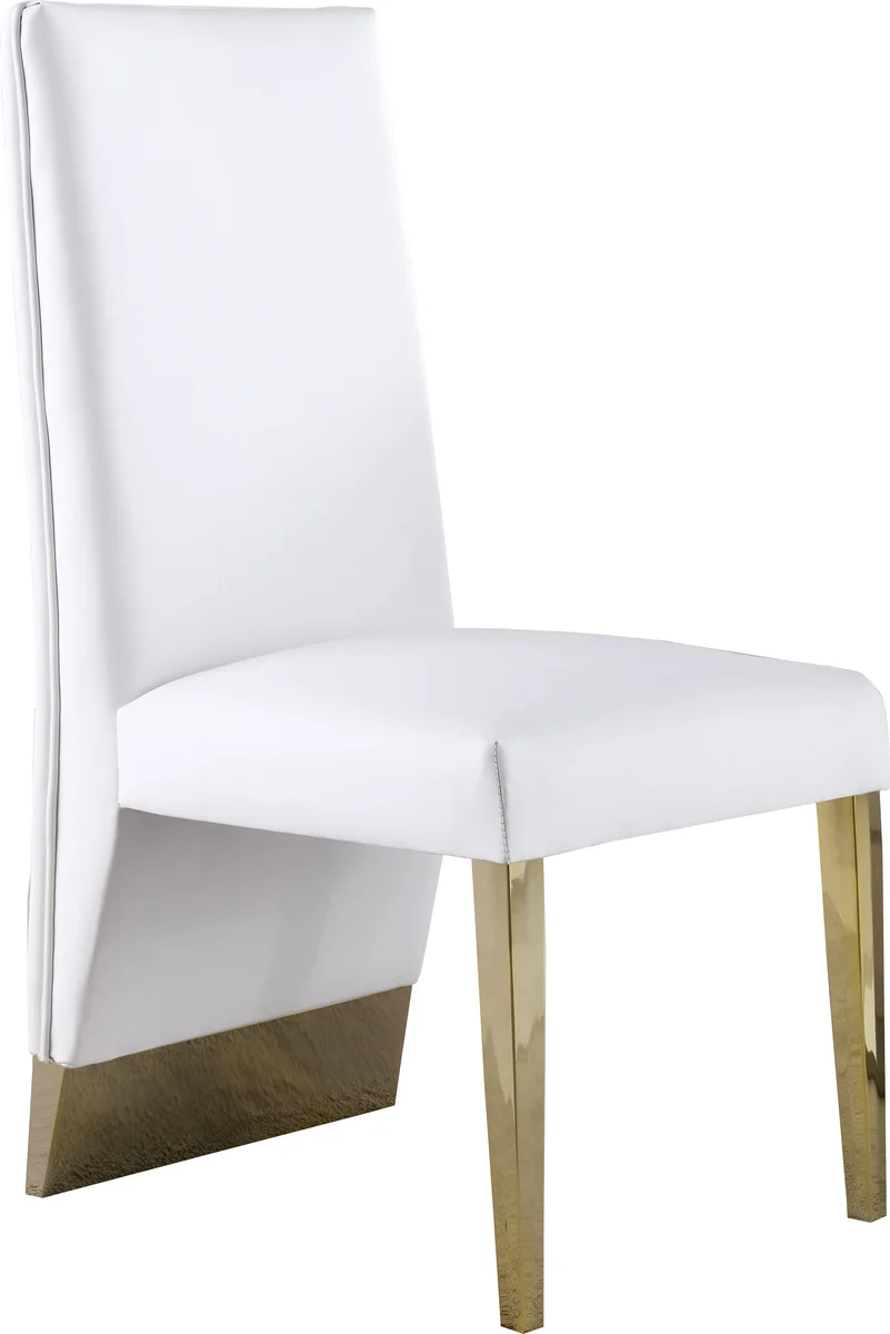 Porsha - Dining Chair (Set of 2) - White - Faux Leather